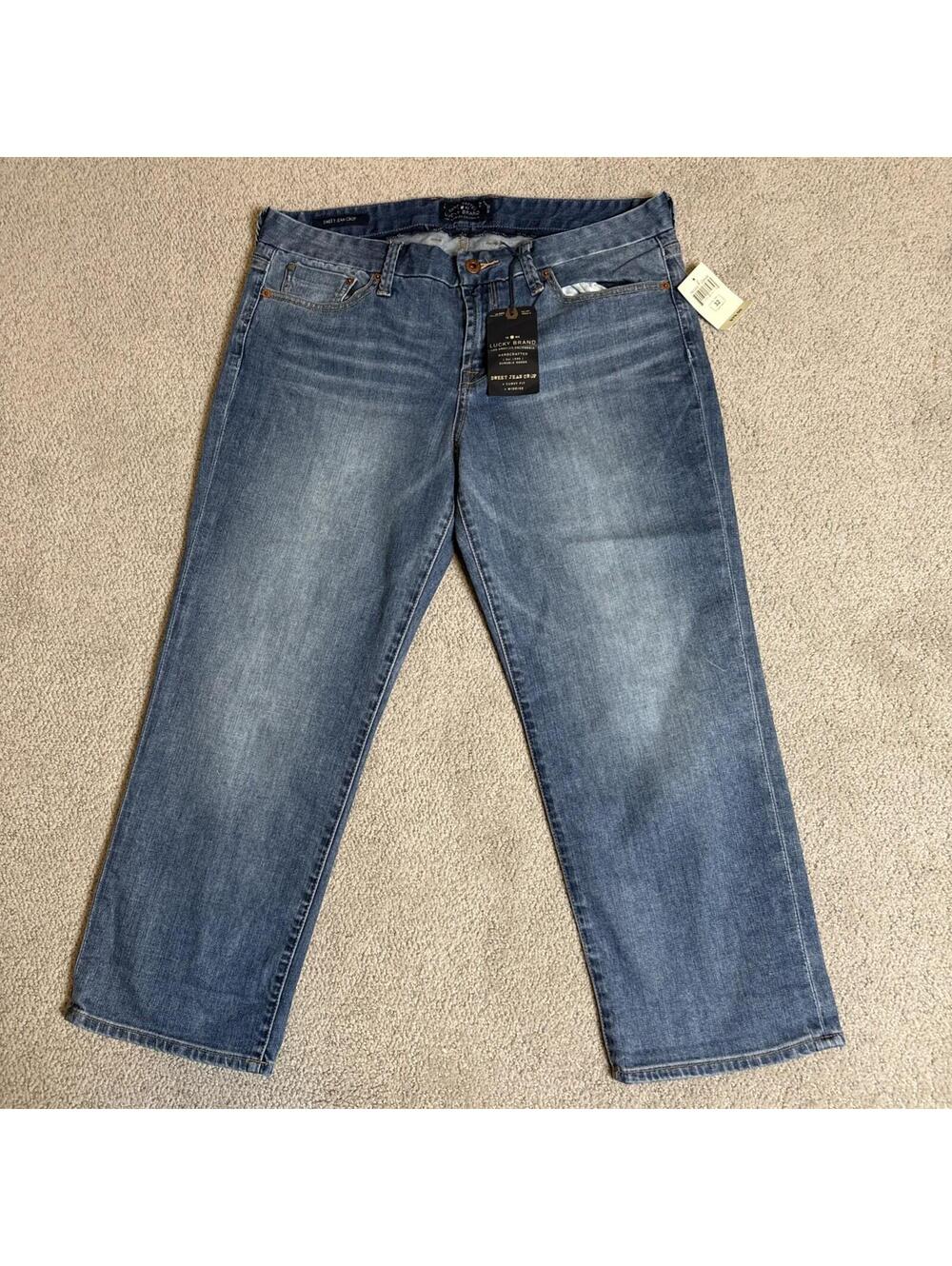 Lucky Brand "Sweet Jean Crop" Jeans Women’s Size 14/32 Stretch Cropped NWT